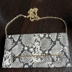 Snake print wallet purse